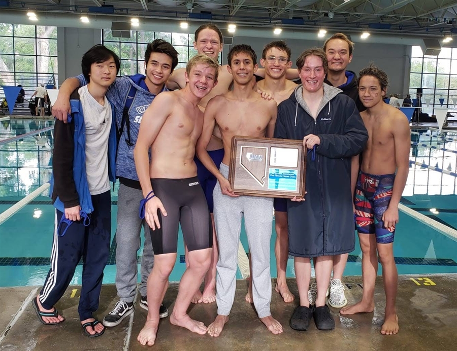 This is the image for the news article titled CHS Men’s Swim Team Named Regional Champs